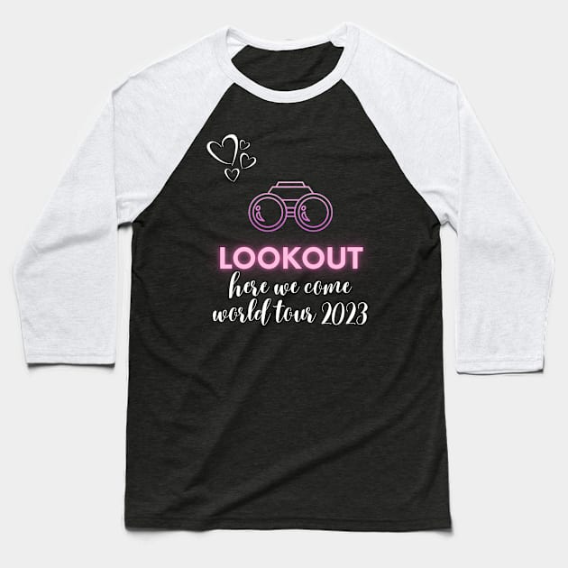 scentsy lookout, here we come, world tour 2023 Baseball T-Shirt by scentsySMELL